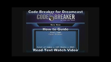 Using the Code Breaker on Plasma Sword (Health Cheating Special) on the Dreamcast