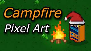 Drawing a Cozy Campfire in Pixel Art 🔥 (Aseprite Timelapse)