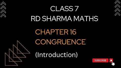 class 7 rd sharma | chapter16 congruence |@activebeing