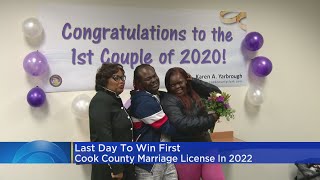 Tuesday Is Deadline To Win First Cook County Marriage License In 2022