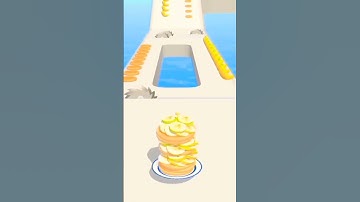 Pancake Run Android iOS Gameplay Walkthrough #gamingzone #shorts #androidgameplay