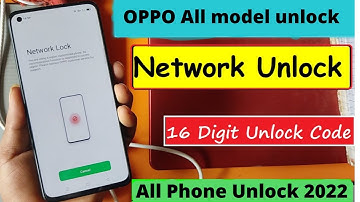 OPPO NETWORK UNLOCK BY 16 DIGIT CODE | oppo network unlock | #unlock #network