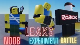 NEW ROBLOX GAME? | NOOB EXPERIMENT BATTLE ALL LEAKS | ROBLOX