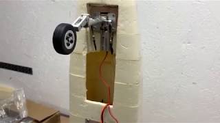 Working nose retract and pull-pull steering setup!