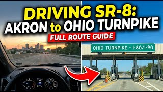 Driving on State Route 8 from Akron to The Ohio Turnpike