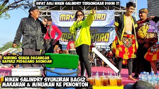 Niken Salindry Syukuran Bagi2 Makanan Ke Penonton MAYANGKORO ORIGINAL Live Bong Cino Mojoroto Kediri