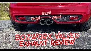 BOZWORX Valved Exhaust Review! Mini Cooper S F56 - Amazing 🔥🔥