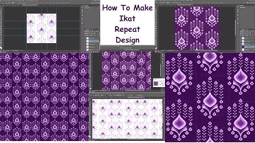 How To Make Ikat  Repeat Pattern  In Photoshop| Create Repeat Pattern| #design #digital #photoshop