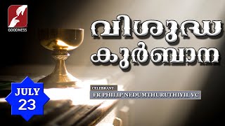 HOLY MASS LIVE @ 6 AM, 23 JULY 2021 | FR PHILIP NEDUMTHURUTHIYIL VC | വിശുദ്ധ കുർബാന GOODNESS TV