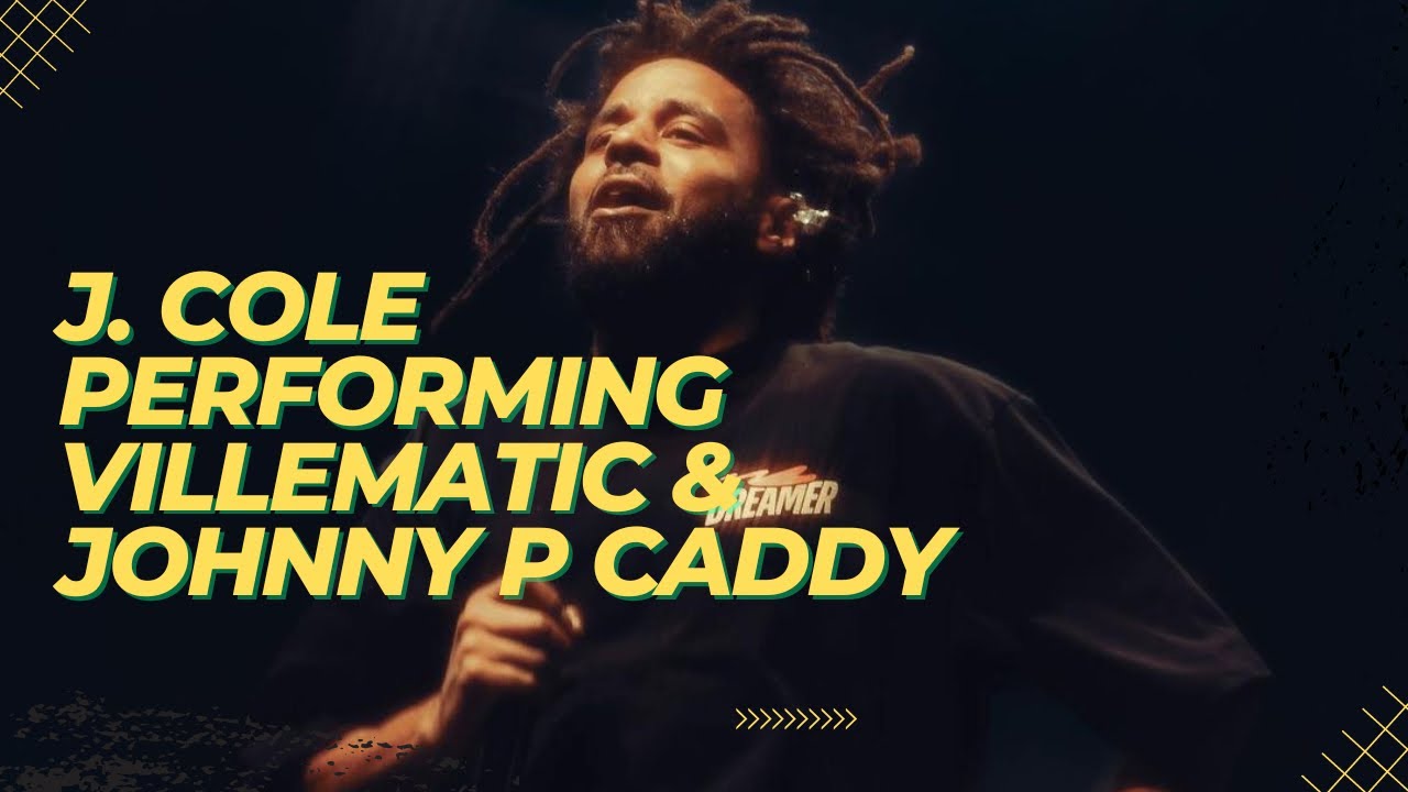 J. Cole performing Villematic & Johnny P's Caddy over Devil in a New Dress beat