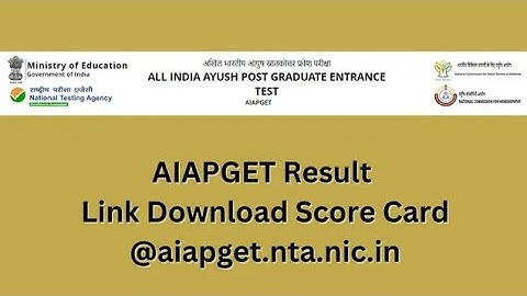 AIAPGET 2022 EXPECTED RESULT DATE