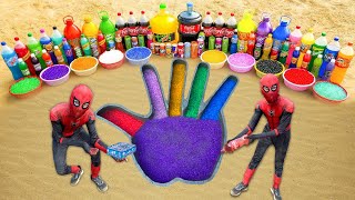 : How to make Hands with Rainbow Orbeez, Balloons Sodas, Fanta, Pepsi, Coca Cola & Popular Mentos