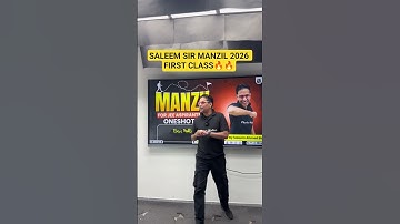 MANZIL is BACK😈 || 1st Class of MANZIL 2026🔥 #jeewallah #shorts #pw #physicswallah