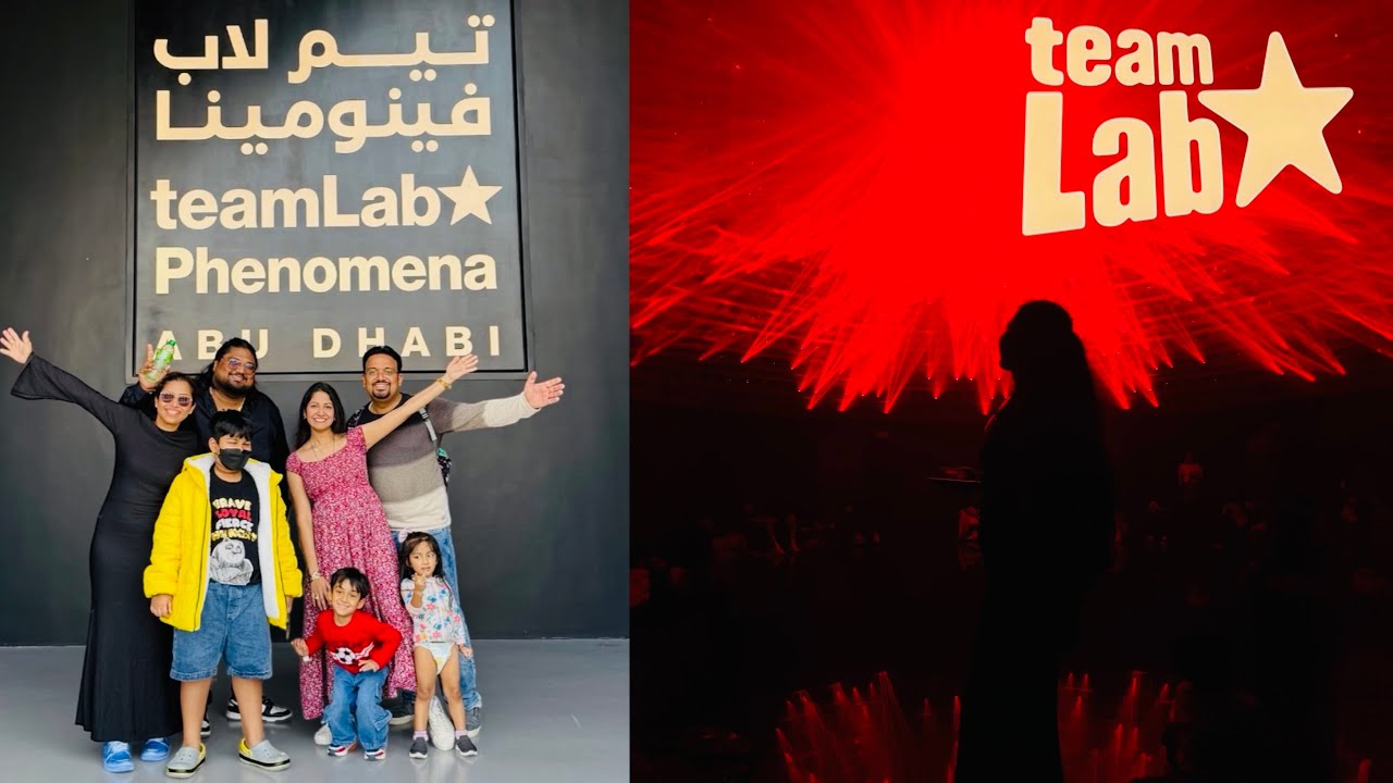Vlog 14: TeamLab Phenomena Abu Dhabi | Hands Down the BEST Experience Till Date 🤯😍| @Amrithrajvlogs 
