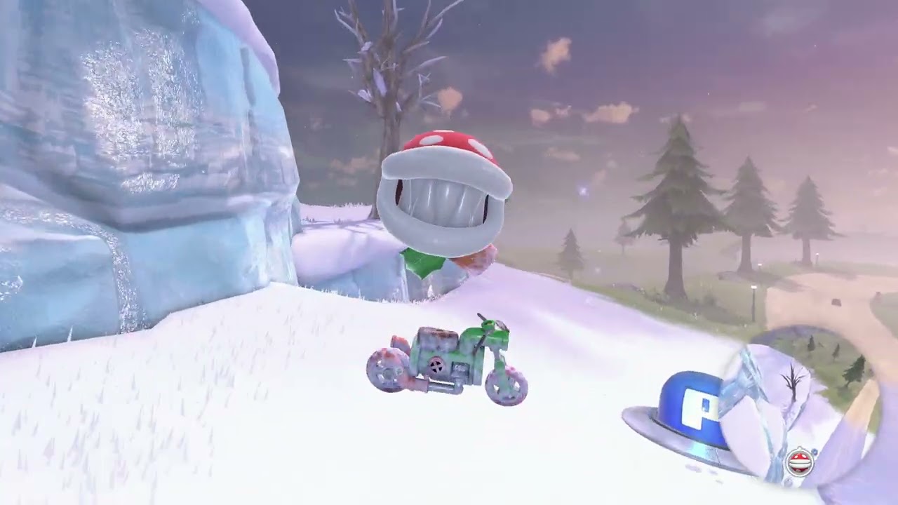 Clear your path with some fireballs! [Piranha Plant | Hyper Pipe] P-Switch | Mario Kart World 