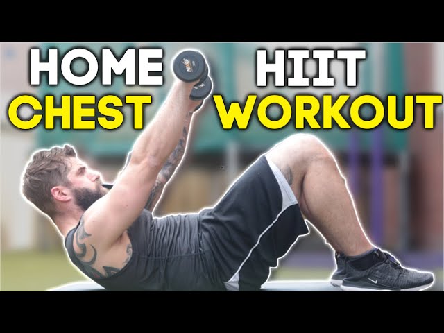 Dumbbell Chest Workout At Home (15 min HIIT workout) 