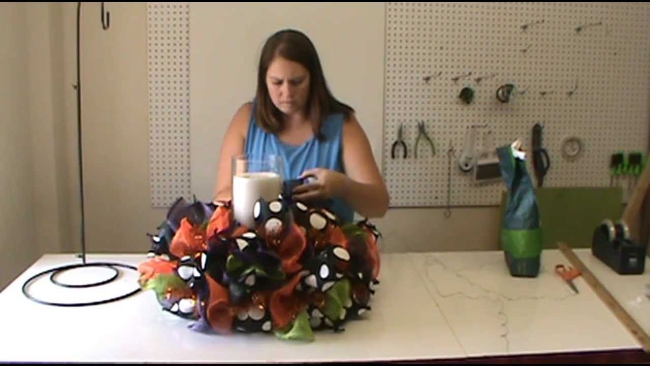 Trendy Tree Halloween Centerpiece Tutorial - YouTube