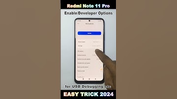 Redmi Note 11 Pro 5g  | Enable Developer Option in Mobile Phone || Enable Developer Option in 2025