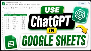 How to Use ChatGPT in Google Sheets | Complete Tutorial for Data Analysis