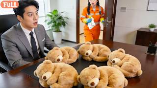Her 5 Dolls Fell Asleep in CEO’s Offic—He Realized They Were His&Took Them Home to Spoil!