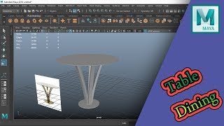 How to Model Dining Table in Maya 2018