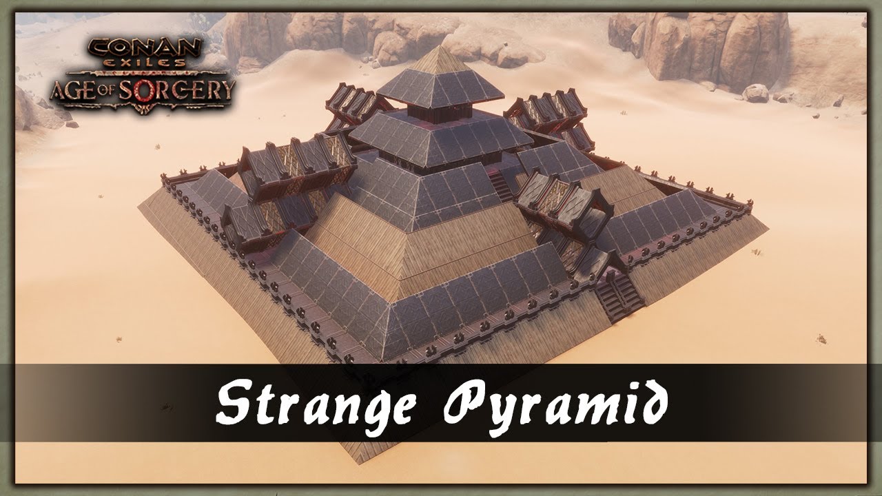 HOW TO BUILD A STRANGE PYRAMID [SPEED BUILD] CONAN EXILES YouTube