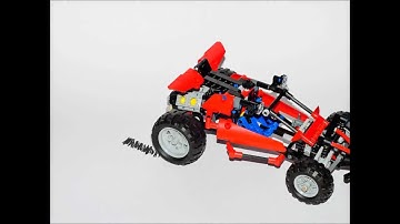 Assembling a Lego Technic 8048 Nitro Buggy (Stop Motion)