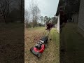 Yard Covered in Leaves… Watch This Cleanup Magic 🍂📈 #lawncare #beforeandafter