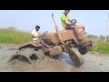 Mahindra tractor stuck in deep mud | mahindra yuvo 575di | tractor videos | tractor pulling video