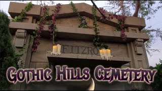 Make A Haunted House  Gothic Hills Cemetery Walkthrough Tour  DIY Halloween Prop Ideas