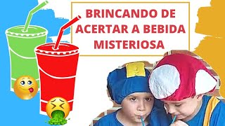 HIAGUINHO E DAVI BRINCAM DE ACERTAR A BEBIDA MISTERIOSA | Quem acertar a bebida misteriosa ganha !!!
