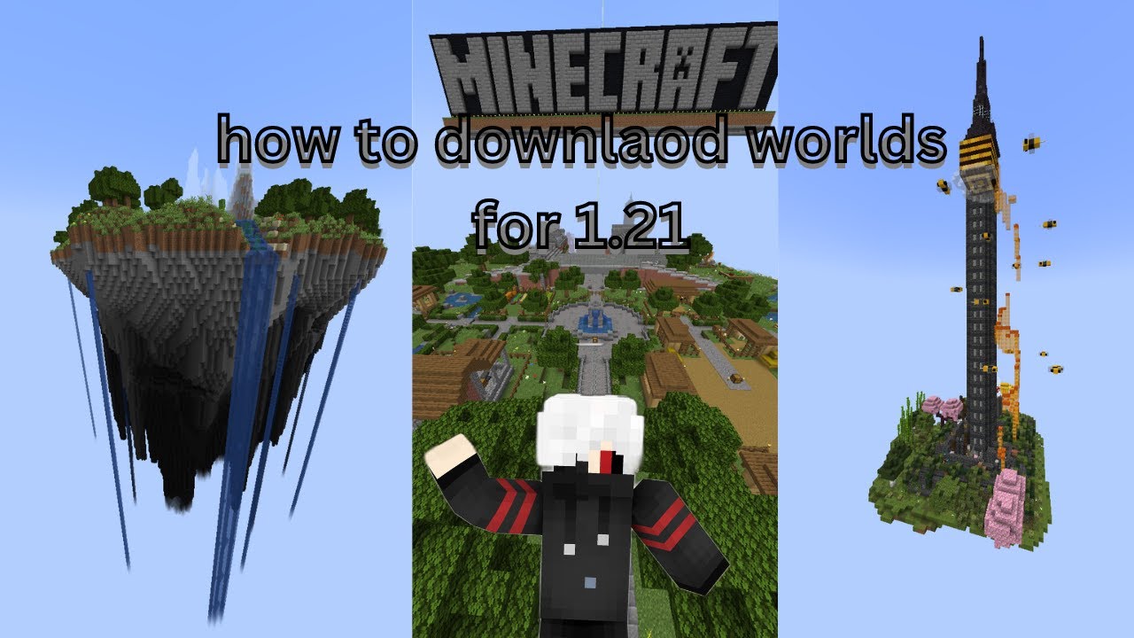 HOW TO DOWNLOAD WORLDS IN MINECRAFT 1.21 WITH YouTube