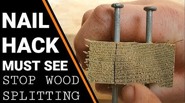 How do i stop wood splitting when nailing close to the edges