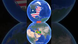 Evolution of Iran & United States of America in 300 Years #maps #history #historymap
