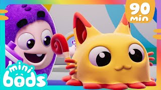 Messy Furry Friend in the Library  Minibods | Mini Oddbods | Baby Oddbods | Funny Cartoons For Kids