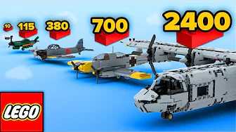 Lego Warplanes in Different Scales | Comparison