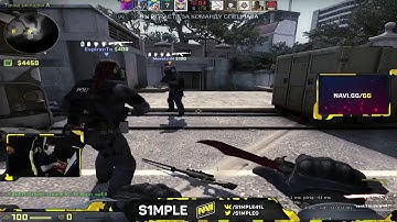 CS:GO - s1mple plays FPL on Overpass 13.12.2017.