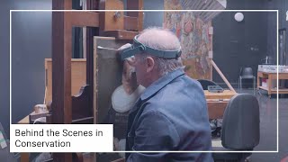 Cleaning 150-year-old varnish from a Frans Hals portrait | National Gallery Resimi