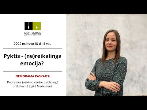 Paskaita "Pyktis - (ne)reikalinga emocija?" I Depresijos įveikimo centras