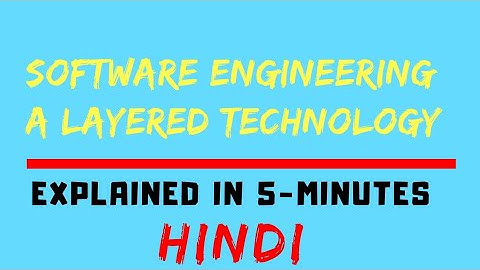 Software Engineering A Layered Technology  (SEPM) (HINDI)