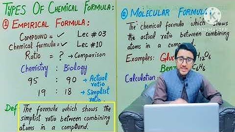 Empirical formula | Molecular formula | class 9 |Lec#11 | @khatimaliresearches