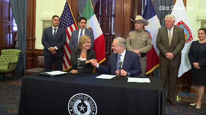 Governor Abbott held press conference with Chihuah...