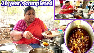 Famous Hard Working Old Women Roadsaid Street Food | 20 Years complete veg & nonveg Unlimited meals