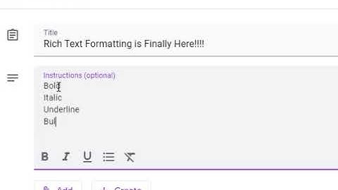 Rich Text Formatting for Google Classroom