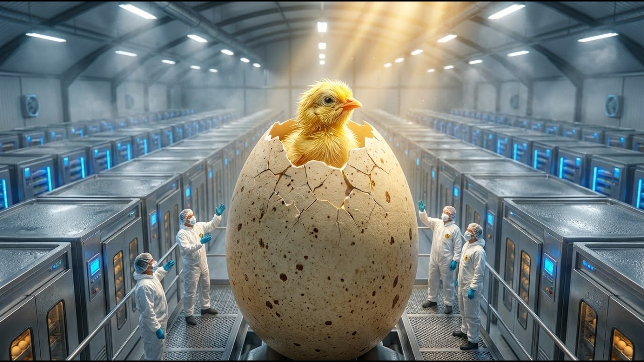 Inside the World’s Largest Egg Hatchery Factory | Egg to Chick Full Process