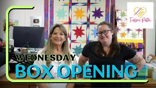 Wednesday Box Opening Cindi also gives advice on washing Batik Quilts