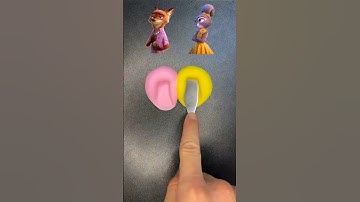 Guess  the mixed colors of Zootopia 2 (part 8)#zootopia2 #colormixing #satisfying #coloringtv