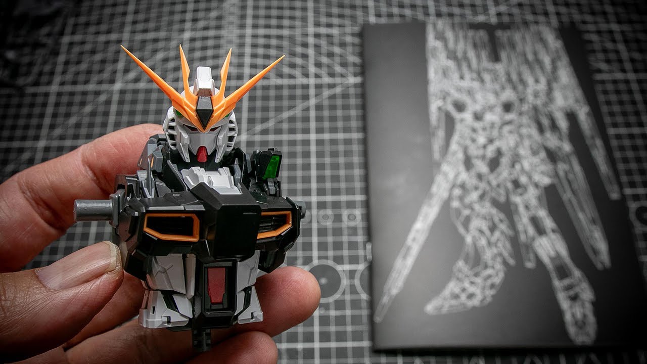 Review of the Nu Gundam Fortune Meow, a raw assembly kit from