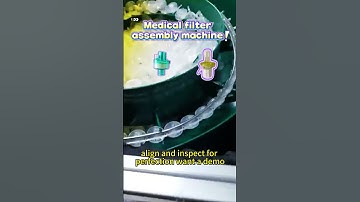 automatic assembly machine   Medical filter assembly machine #machine #factoryproducts  #factory