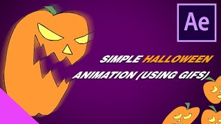 HALLOWEEN LOGO GIF ANIMATION // After Effects Tutorial screenshot 4